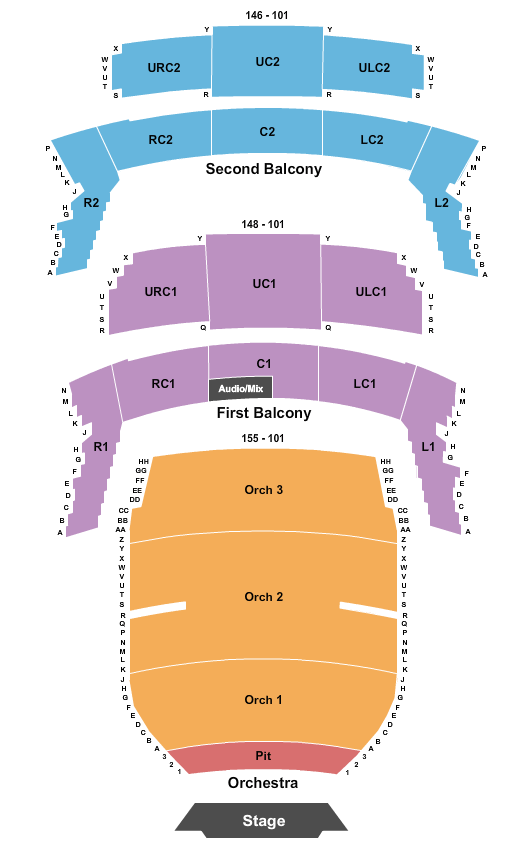 Bass Concert Hall Peter Pan Seating Chart